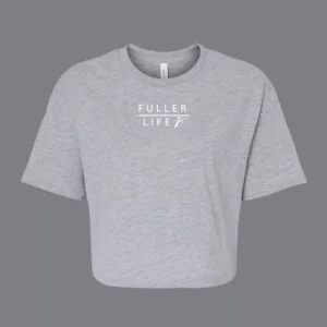Cropped Tee - Heather Grey