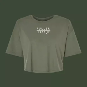 Cropped Tee - Military Green