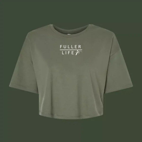 Cropped Tee - Military Green