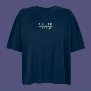 Boxy Oversized Tee - Navy